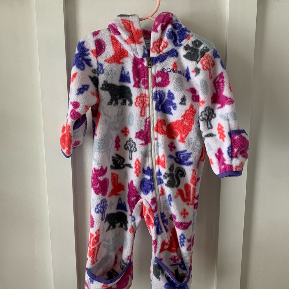 Columbia 6-12 month fleece bunting winter suit